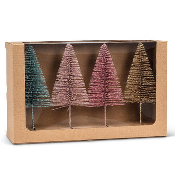 Glitter Brush Tree (Set of 4)